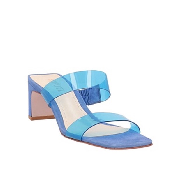 Schutz Blue Leather‎ Heels - Picture 1 of 6